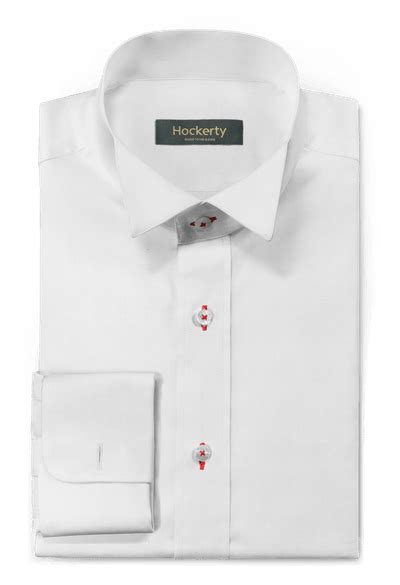 Tuxedo Shirt White Cotton Poplin 